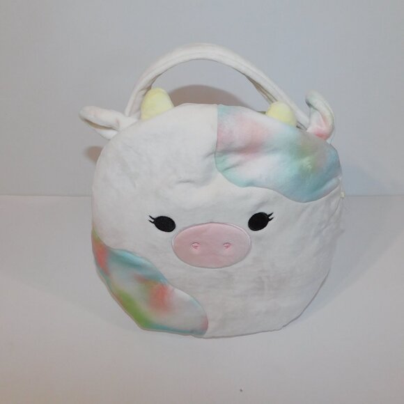 2023 Squishmallows Original 12" Candess Cow Easter Basket Plush Treat Pail - Picture 6 of 7